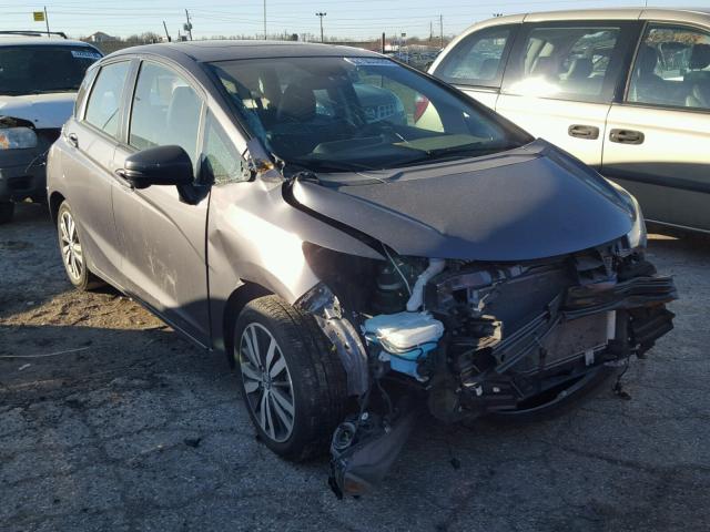 3HGGK5H80FM706571 - 2015 HONDA FIT EX GRAY photo 1