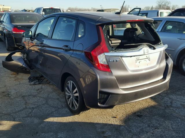 3HGGK5H80FM706571 - 2015 HONDA FIT EX GRAY photo 3