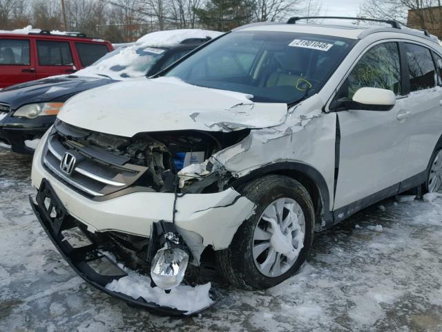 5J6RM4H72DL030202 - 2013 HONDA CR-V EXL WHITE photo 9