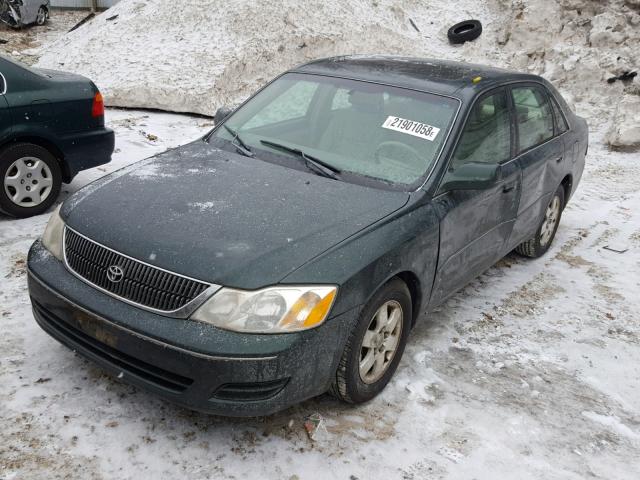 4T1BF28B11U175842 - 2001 TOYOTA AVALON XL GREEN photo 2