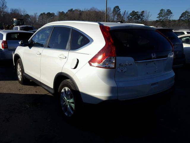 5J6RM3H73EL033296 - 2014 HONDA CR-V EXL WHITE photo 3