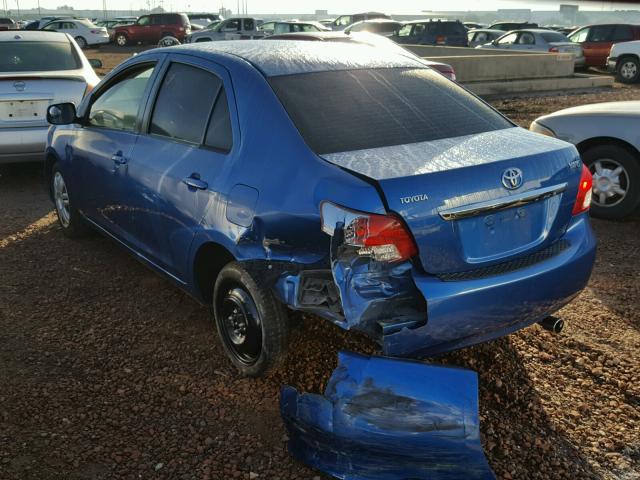 JTDBT903891318745 - 2009 TOYOTA YARIS BLUE photo 3