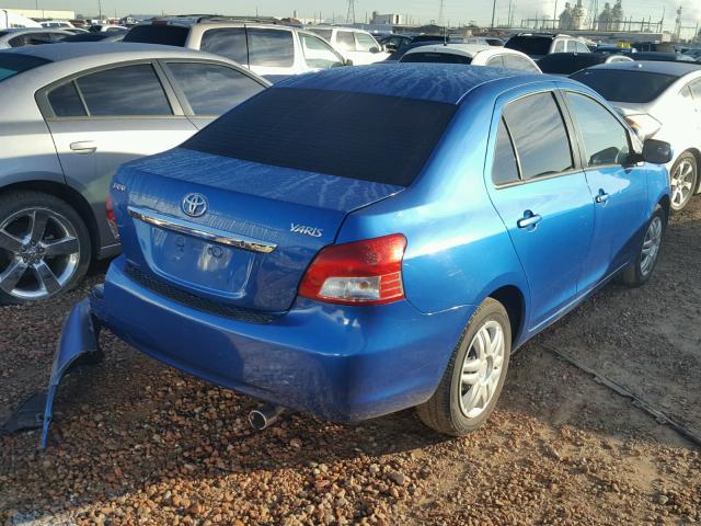 JTDBT903891318745 - 2009 TOYOTA YARIS BLUE photo 4