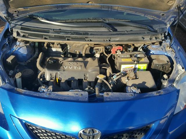 JTDBT903891318745 - 2009 TOYOTA YARIS BLUE photo 7