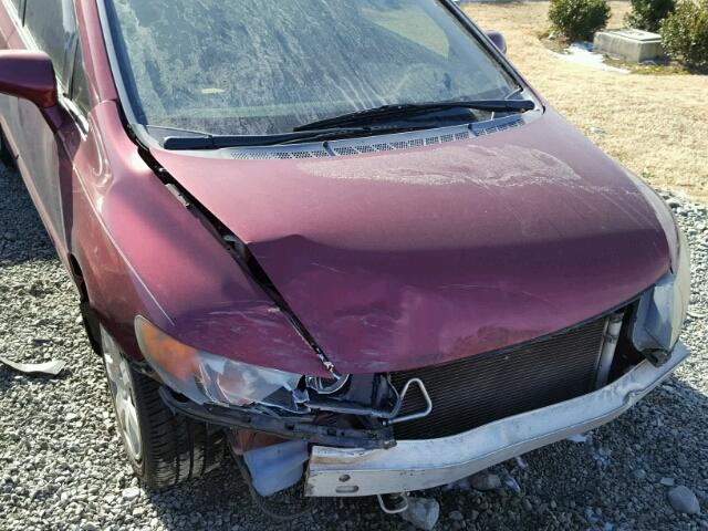 1HGFA16528L071583 - 2008 HONDA CIVIC LX RED photo 9