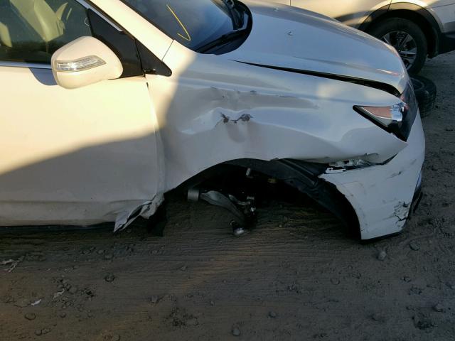 2HNYD2H58AH531828 - 2010 ACURA MDX ADVANC WHITE photo 9