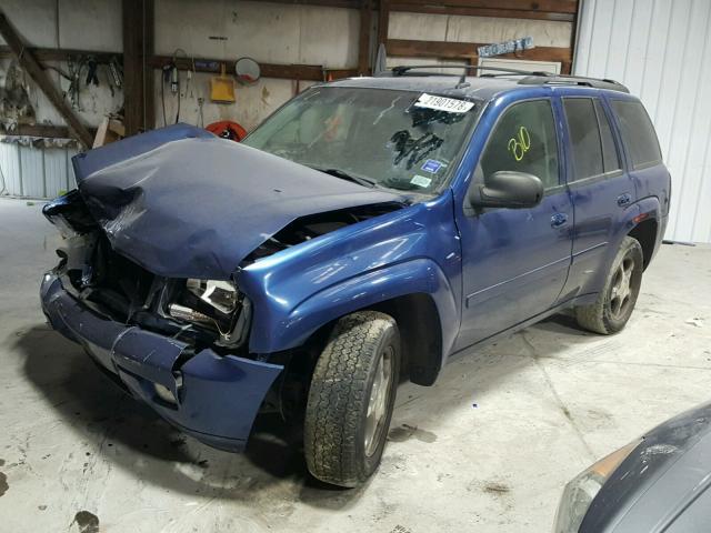 1GNDT13S662143325 - 2006 CHEVROLET TRAILBLAZE BLUE photo 2