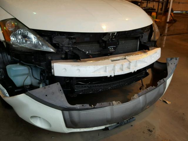 JN8AZ08W25W433282 - 2005 NISSAN MURANO SL WHITE photo 9