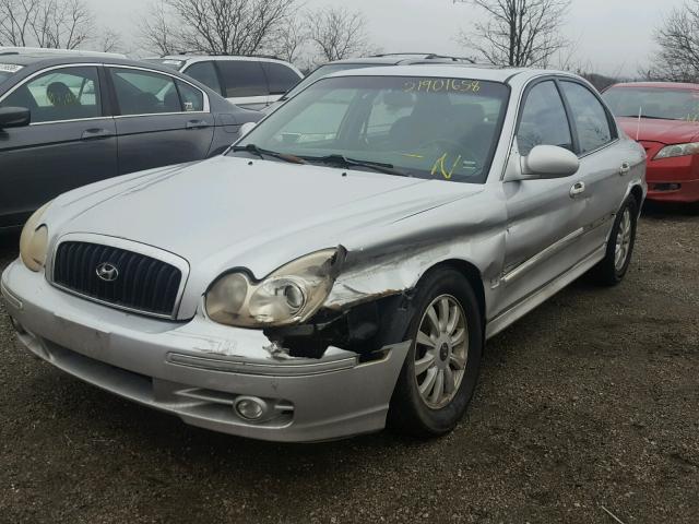 KMHWF35H55A107308 - 2005 HYUNDAI SONATA GLS SILVER photo 2