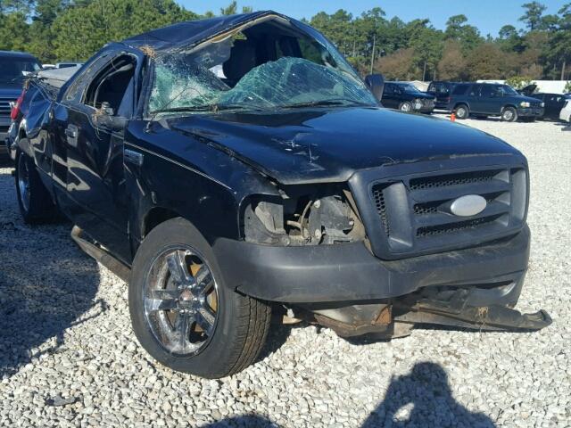 1FTRF12247KC78148 - 2007 FORD F150 BLACK photo 1