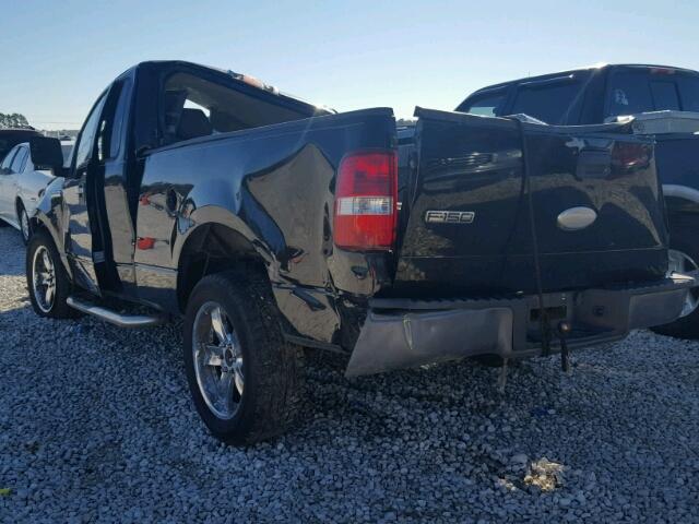 1FTRF12247KC78148 - 2007 FORD F150 BLACK photo 3