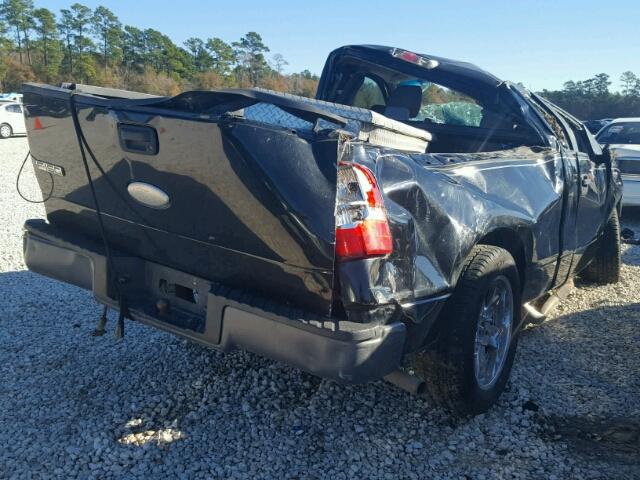 1FTRF12247KC78148 - 2007 FORD F150 BLACK photo 4