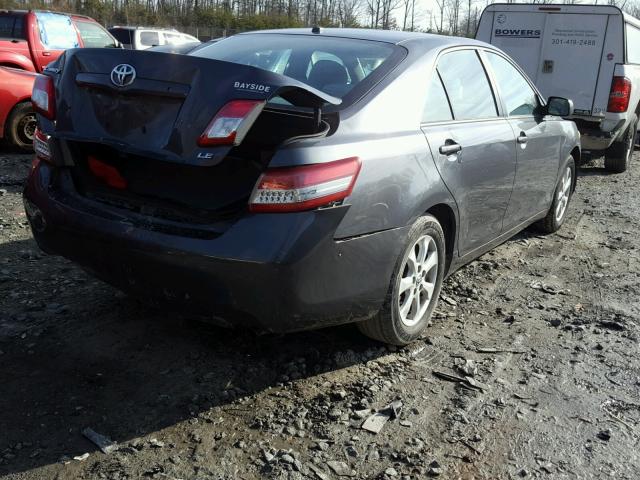 4T1BF3EK9AU112112 - 2010 TOYOTA CAMRY BASE GRAY photo 4