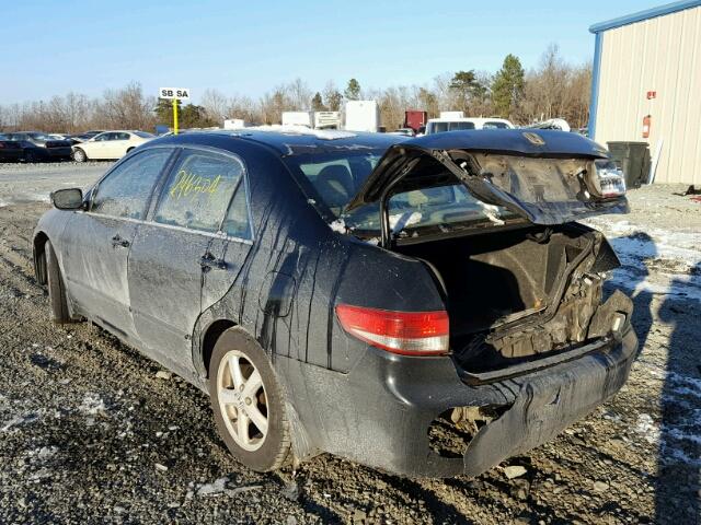 1HGCM566X3A022694 - 2003 HONDA ACCORD EX BLACK photo 3