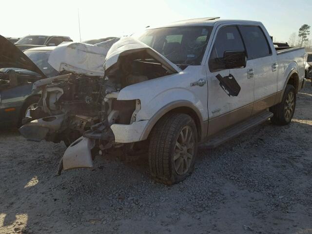 1FTFW1ET1DKD41371 - 2013 FORD F150 SUPER WHITE photo 2