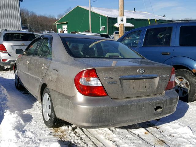 4T1BE32K64U289020 - 2004 TOYOTA CAMRY LE GOLD photo 3