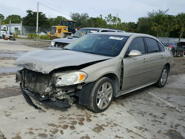 2G1WB5EKXB1149818 - 2011 CHEVROLET IMPALA LT GOLD photo 2