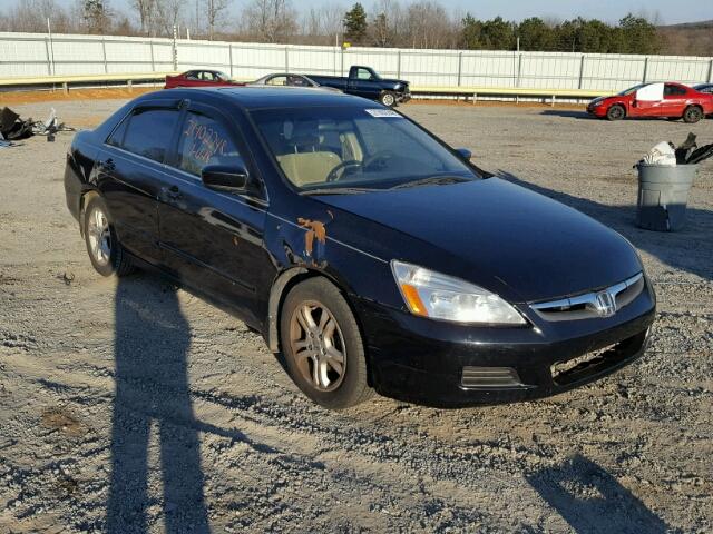 1HGCM66346A001615 - 2006 HONDA ACCORD LX BLACK photo 1