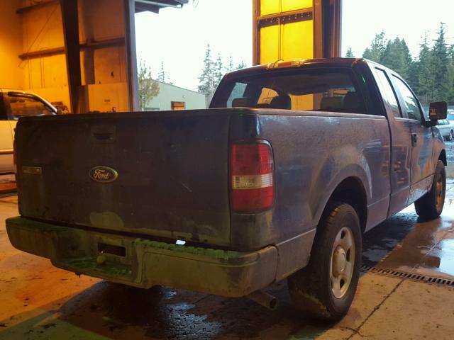 1FTRX12W77FA87994 - 2007 FORD F150 BLUE photo 4