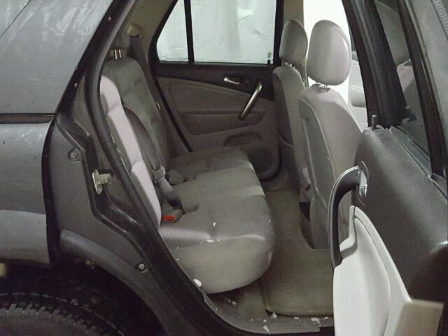 5GZCZ33D06S870748 - 2006 SATURN VUE BLACK photo 6