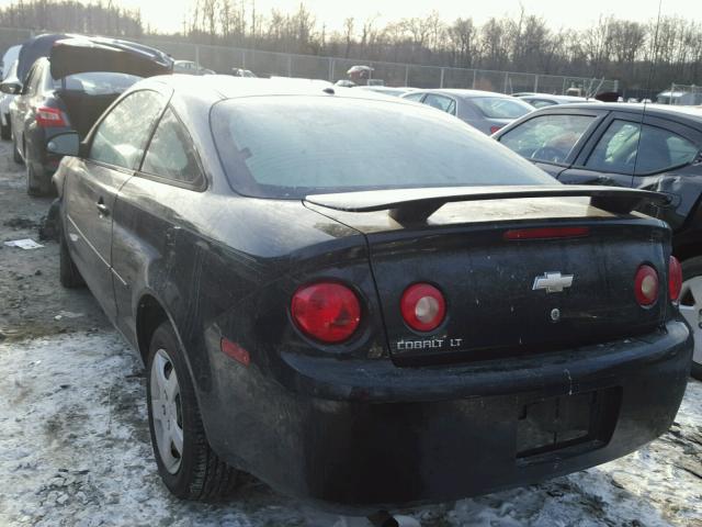 1G1AL18F387290630 - 2008 CHEVROLET COBALT LT BLACK photo 3