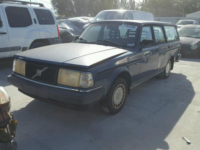 YV1AW8804N1934695 - 1992 VOLVO 240 BLUE photo 2