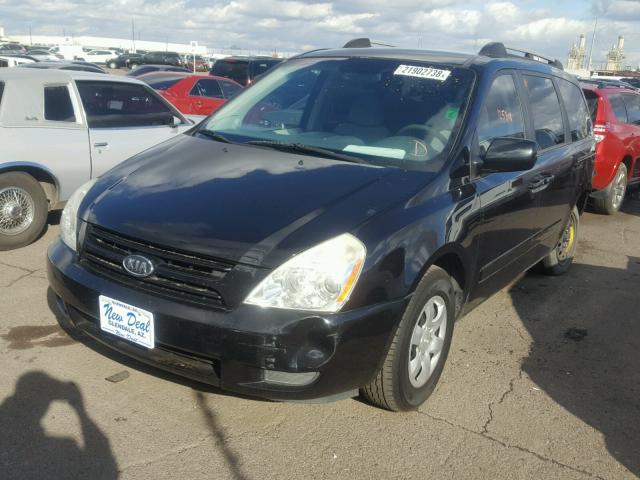 KNDMB233986250598 - 2008 KIA SEDONA EX BLACK photo 2