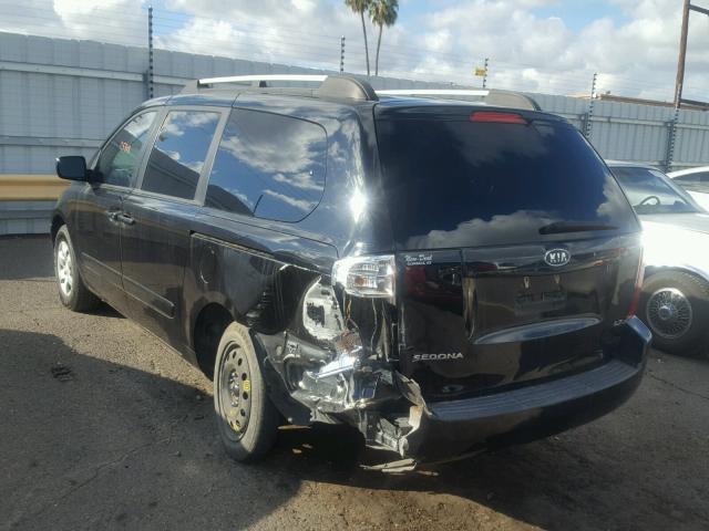 KNDMB233986250598 - 2008 KIA SEDONA EX BLACK photo 3