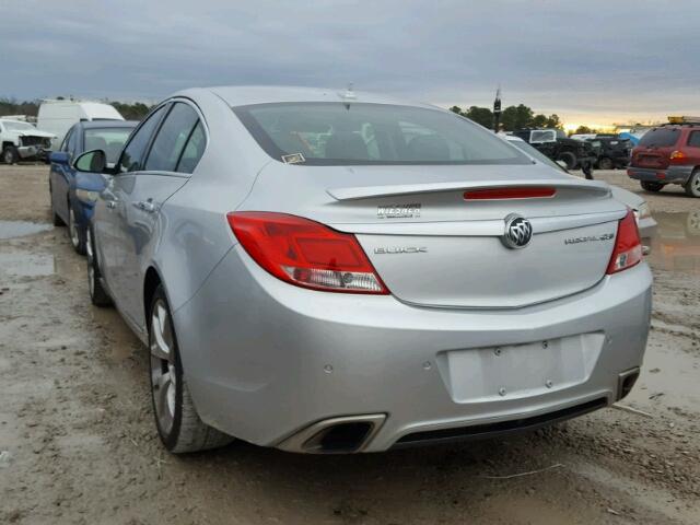 2G4GV5GV4C9170415 - 2012 BUICK REGAL GS SILVER photo 3