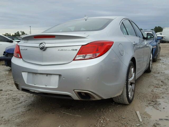 2G4GV5GV4C9170415 - 2012 BUICK REGAL GS SILVER photo 4
