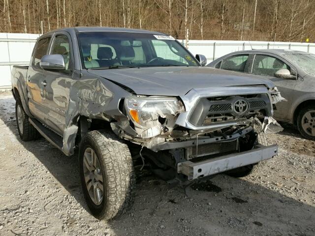 3TMLU4EN7EM154349 - 2014 TOYOTA TACOMA DOU SILVER photo 9