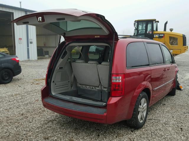 2D8HN54X08R142988 - 2008 DODGE GRAND CARA MAROON photo 4