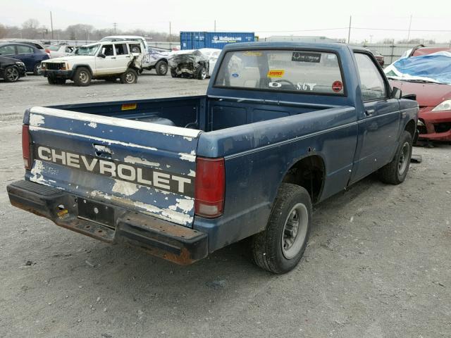 1GCBS14E2K2240964 - 1989 CHEVROLET S TRUCK S1 BLUE photo 4