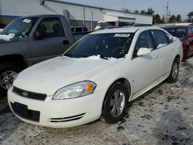 2G1WT57N591245628 - 2009 CHEVROLET IMPALA 1LT WHITE photo 2