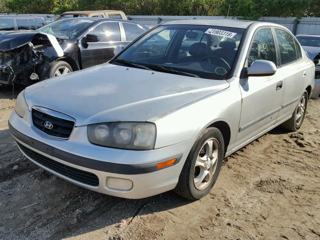 KMHDN45D43U545097 - 2003 HYUNDAI ELANTRA GL SILVER photo 2