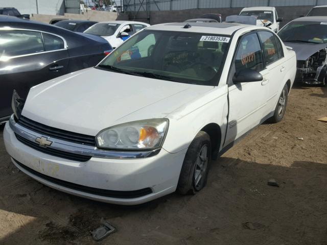 1G1ZT54895F268568 - 2005 CHEVROLET MALIBU LS WHITE photo 2