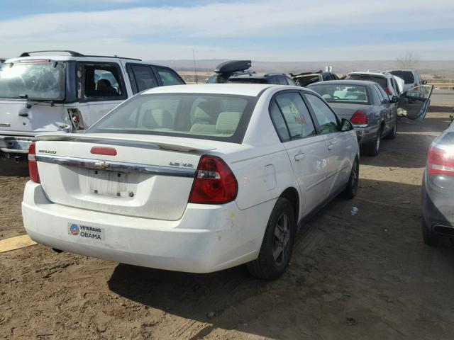 1G1ZT54895F268568 - 2005 CHEVROLET MALIBU LS WHITE photo 4