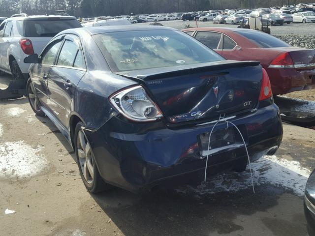 1G2ZH57N484202198 - 2008 PONTIAC G6 GT BLUE photo 3