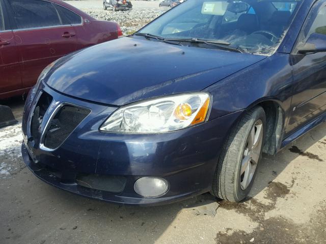 1G2ZH57N484202198 - 2008 PONTIAC G6 GT BLUE photo 9