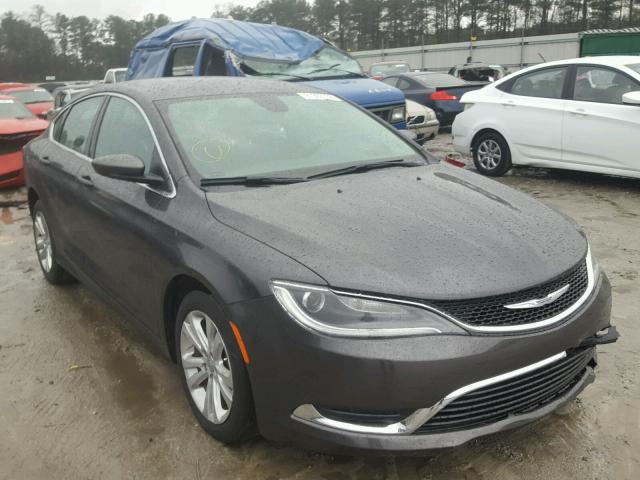 1C3CCCAB0GN129640 - 2016 CHRYSLER 200 LIMITE CHARCOAL photo 1