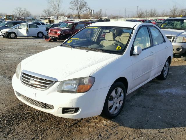 KNAFE222295667803 - 2009 KIA SPECTRA EX WHITE photo 2