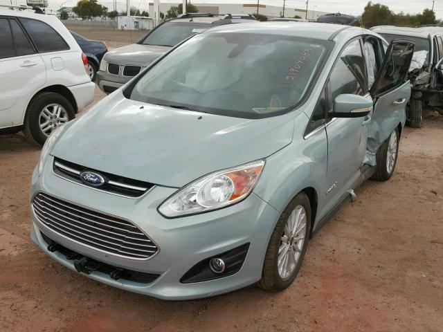 1FADP5BU1DL525752 - 2013 FORD C-MAX SEL TEAL photo 2