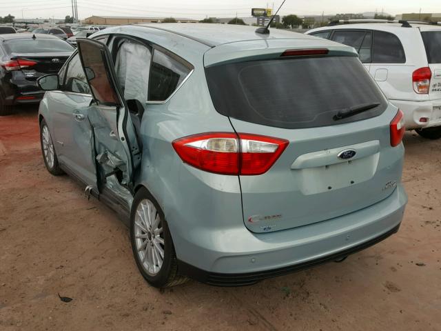 1FADP5BU1DL525752 - 2013 FORD C-MAX SEL TEAL photo 3