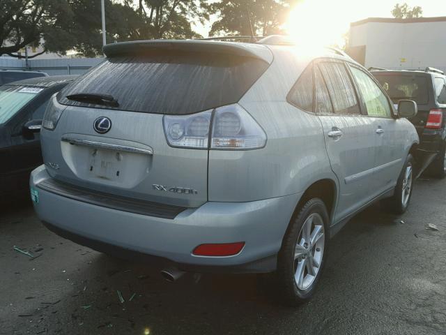 JTJHW31U382053194 - 2008 LEXUS RX 400H SILVER photo 4