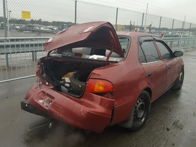 1NXBR12E8YZ366379 - 2000 TOYOTA COROLLA VE RED photo 4