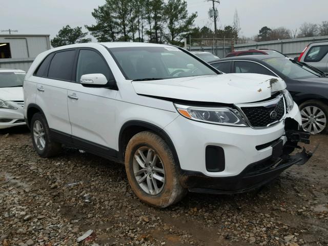 5XYKT3A69EG463499 - 2014 KIA SORENTO LX WHITE photo 1