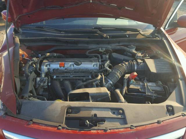 1HGCS1B75CA003077 - 2012 HONDA ACCORD EX RED photo 7