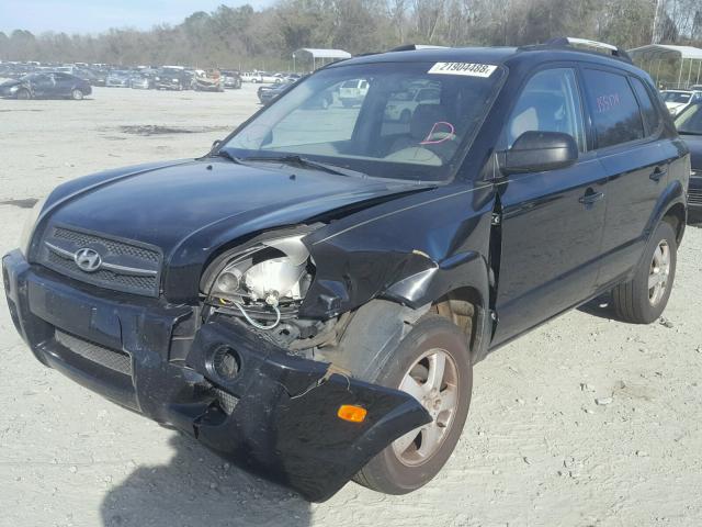 KM8JM12B25U115272 - 2005 HYUNDAI TUCSON GL BLACK photo 2