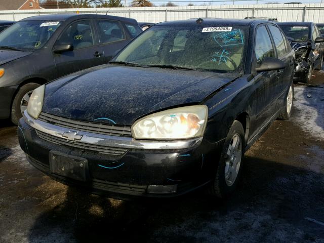 1G1ZU54845F185529 - 2005 CHEVROLET MALIBU LT BLACK photo 2