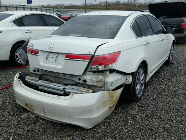 1HGCP3F82CA009452 - 2012 HONDA ACCORD EXL WHITE photo 4